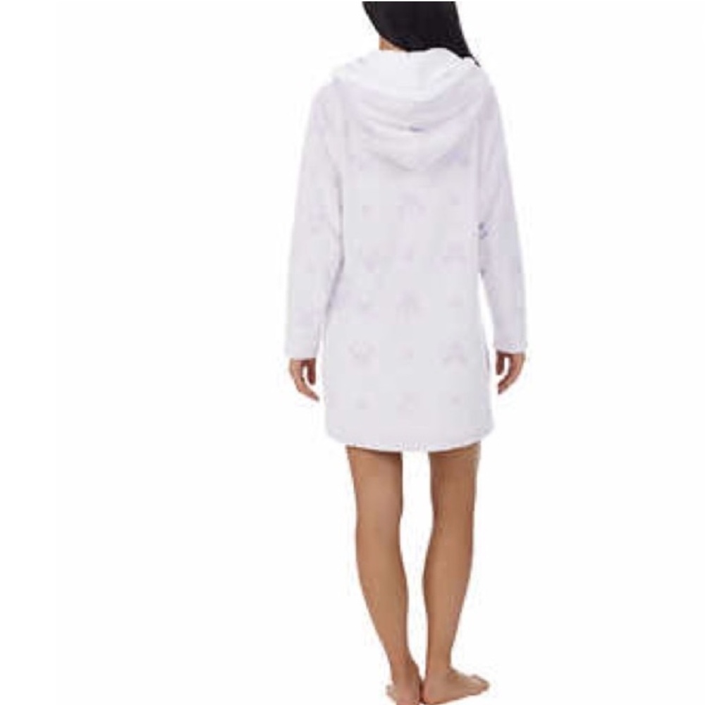 Disney Mickey and Minnie Women’s Soft Fleece Lounger with Cozy Hood NEW - Picture 3 of 7